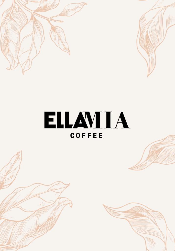 EllaMia Beverage Menu Cover Page