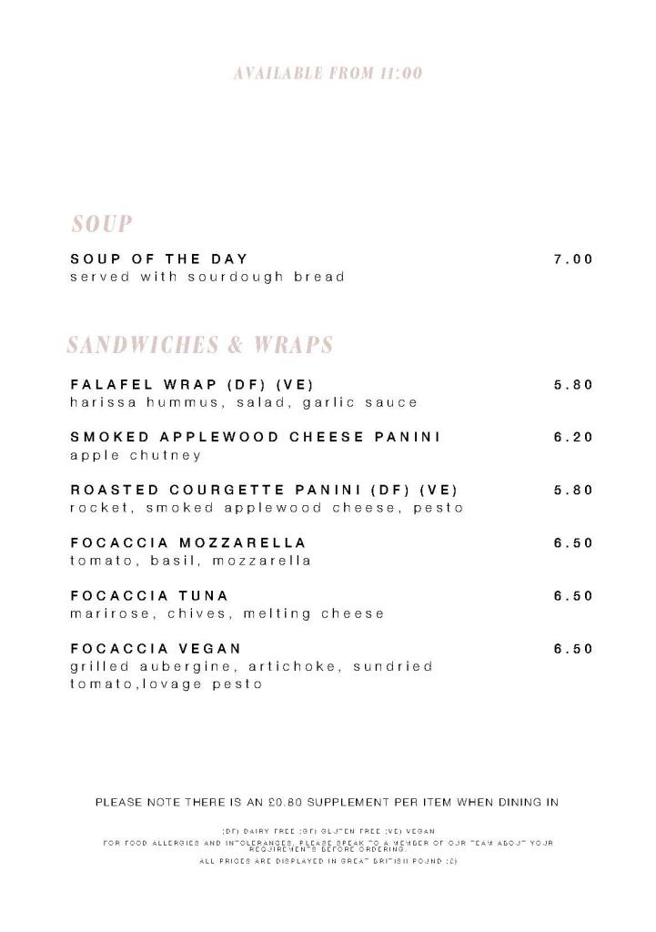 EllaMia Food Menu Page 2