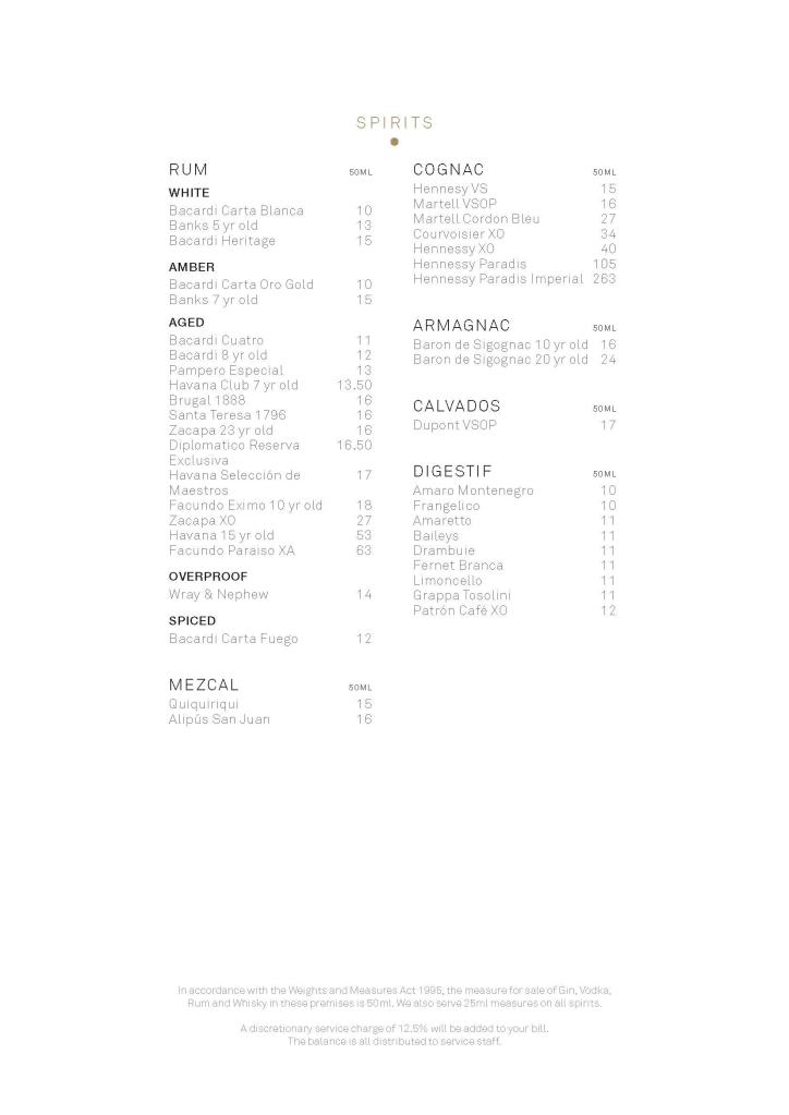 Blind Spot Drinks Menu Page 7