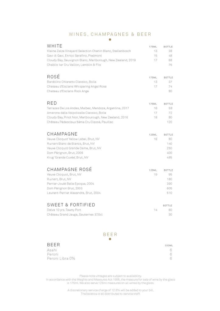 Blind Spot Drinks Menu Page 9