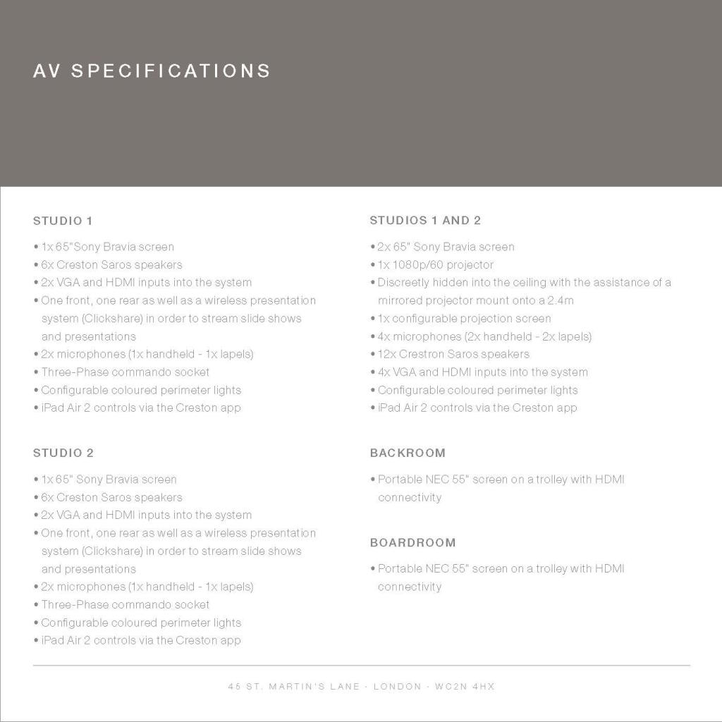 Brochure page with text over grey background on top and text on white on the bottom