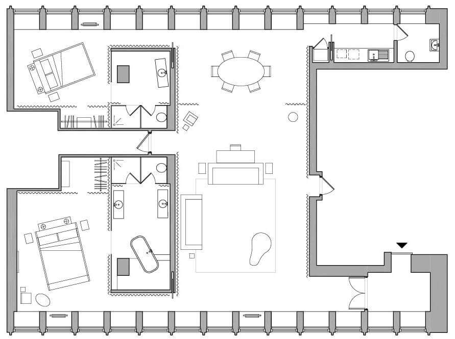 Image of floorplan of the penthouse