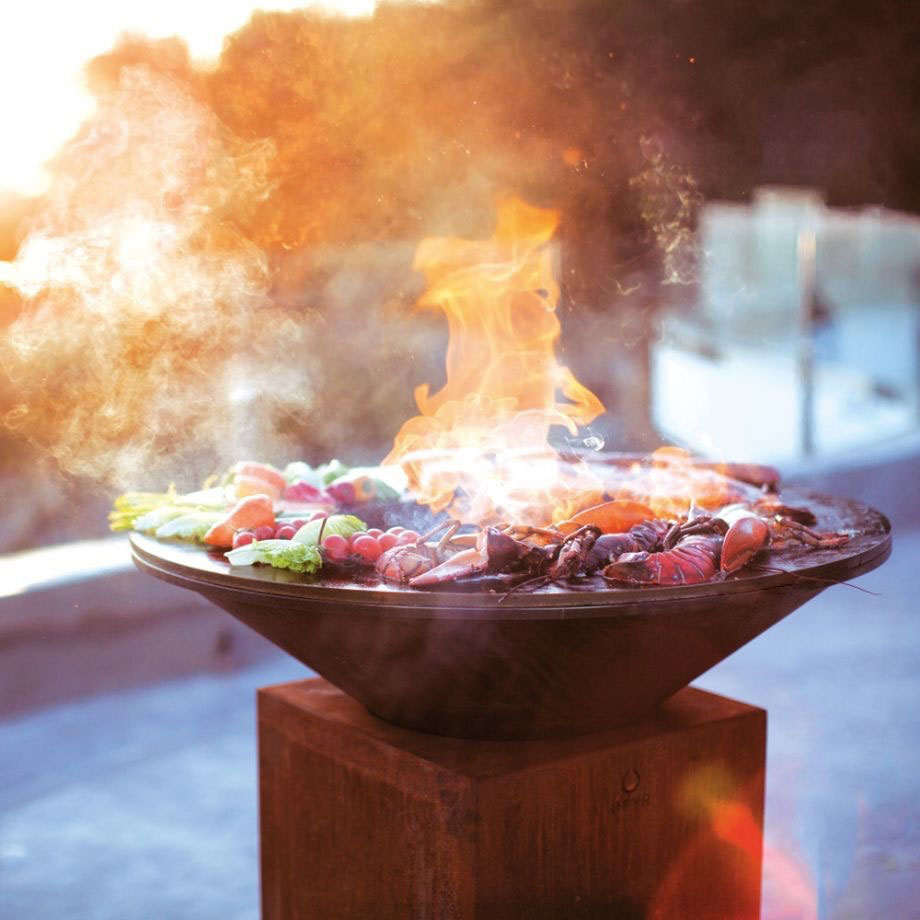 Five seafood courses, a welcome drink, and live music - all for £120. This is al fresco dining at its finest. Open Fire grill night.